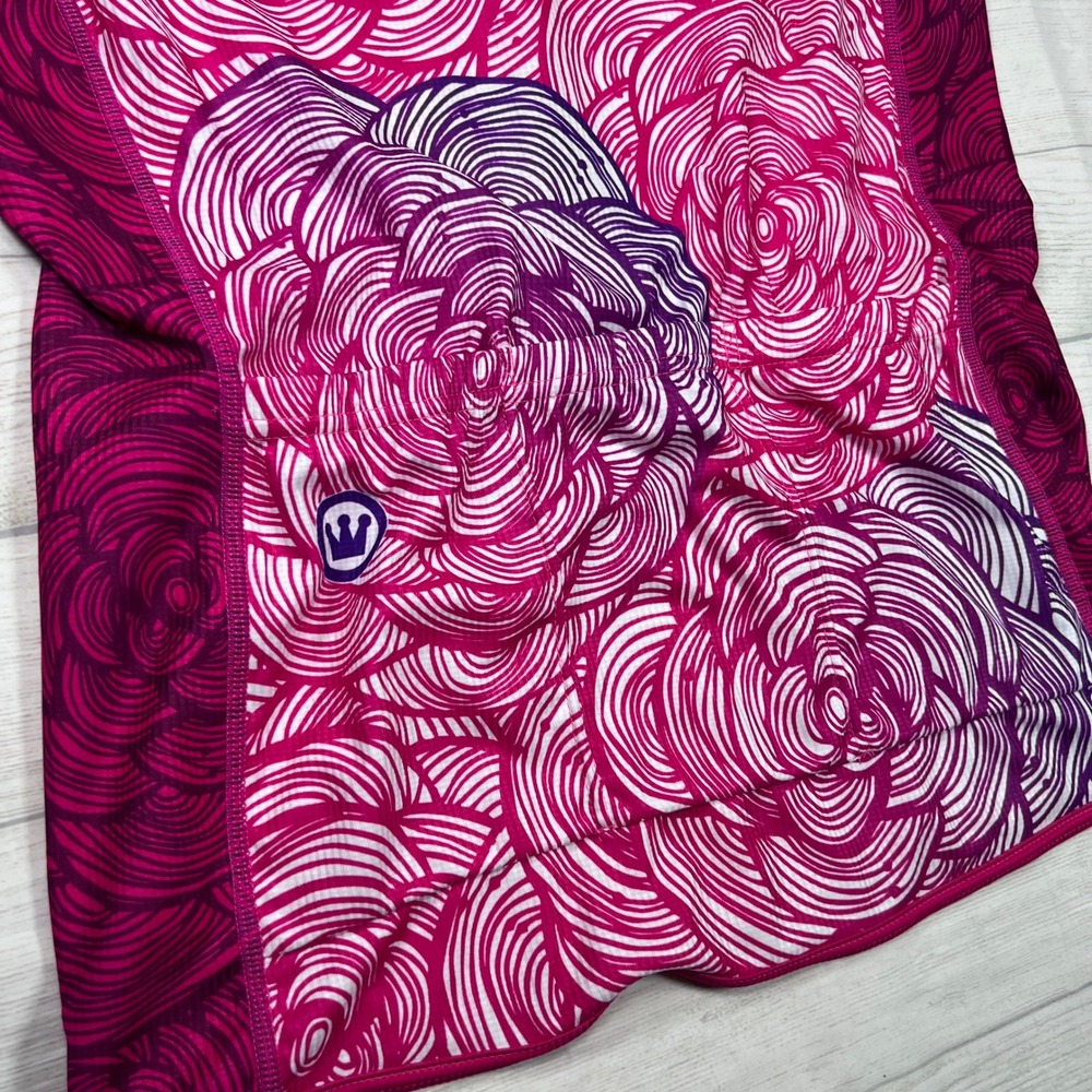 Canari Cycling Jersey Womens XL Pink Purple Swirl Floral Sleeveless Full Zip - Picture 7 of 10